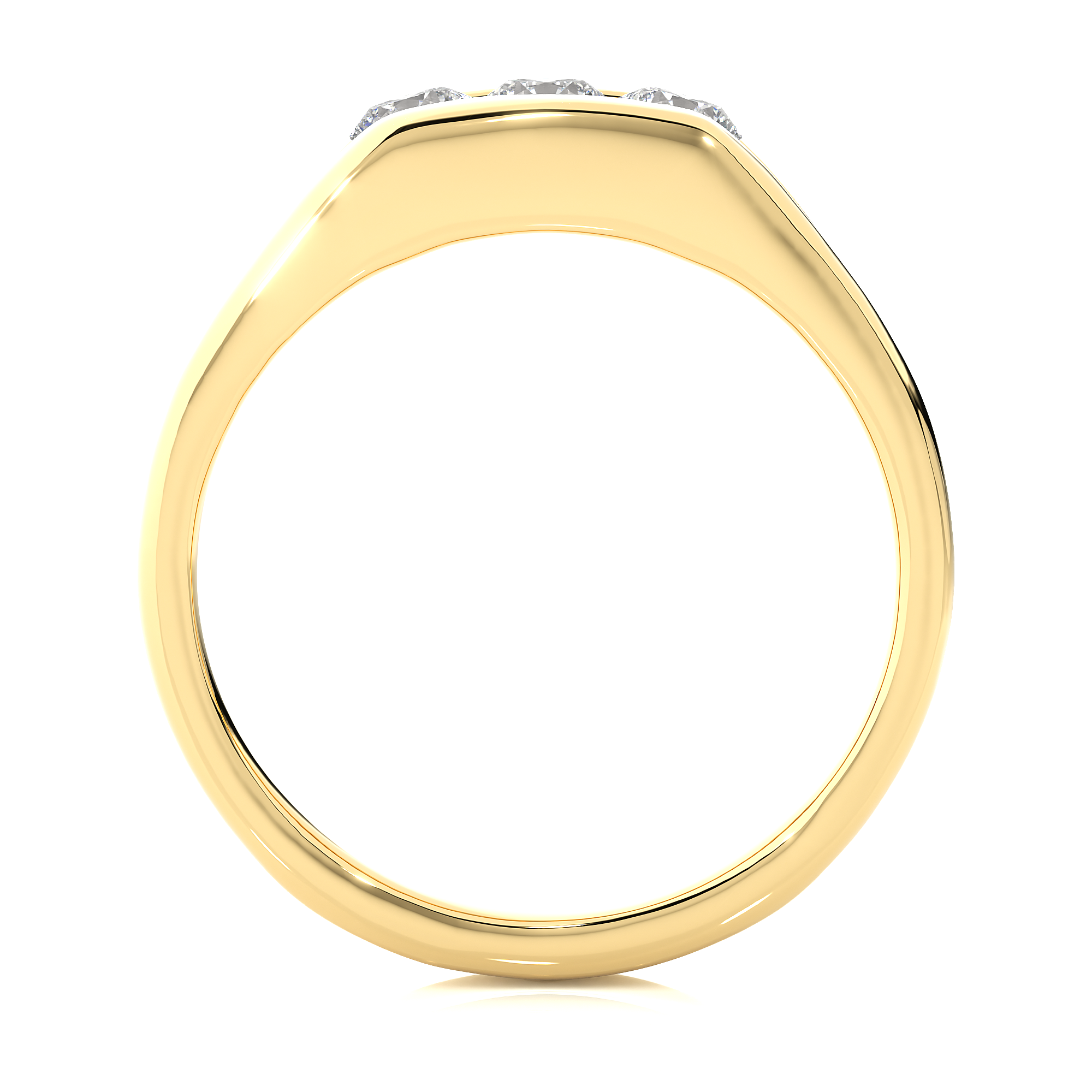 0.52 Carat H Color VS1 Clarity Diamond Studded Natural Diamond Ring.